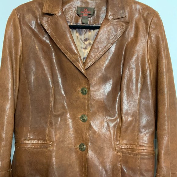 Vintage Women's Danier Leather Jacket - Picture 2 of 10